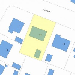 146 Jackson St, Newton MA 02459-2538 plot plan