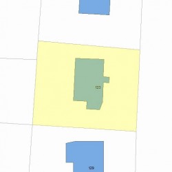 123 Upland Ave, Newton MA  02461-2112 plot plan