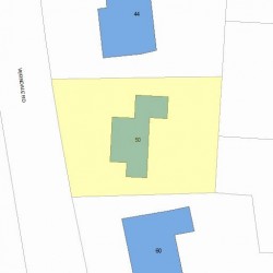 50 Verndale Rd, Newton MA 02461-2114 plot plan