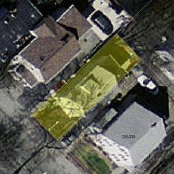 234 Adams St, Newton MA 02458-1203 aerial view