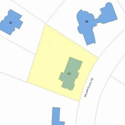 105 Baldpate Hill Rd, Newton MA 02459-2853 plot plan