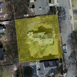27 Owatonna St, Newton MA  02466-1410 aerial view