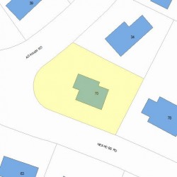 70 Neshobe Rd, Newton MA 02468-1345 plot plan