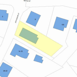 10 Jefferson St, Newton MA  02458-1710 plot plan
