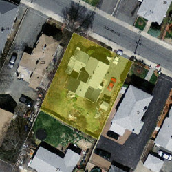 27 Adams Ave, Newton MA 02465-1001 aerial view