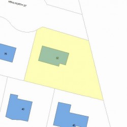 82 Kenilworth St, Newton MA  02458-2723 plot plan