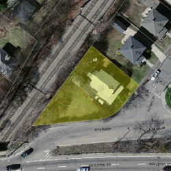 123 Floral St, Newton MA 02461-1543 aerial view