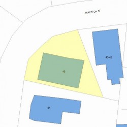 50 Carleton St, Newton MA  02458-1604 plot plan
