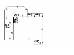 21 Hamlin Rd, Newton MA  02459-1001 floor plan