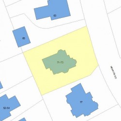 73 Herrick Rd, Newton MA 02459-2217 plot plan