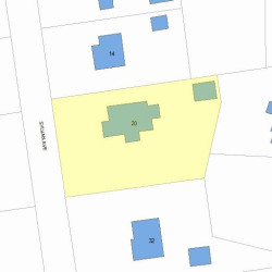 20 Sylvan Ave, Newton MA 02465-3016 plot plan