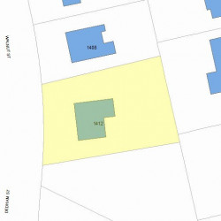 1412 Walnut St, Newton MA 02461-1858 plot plan