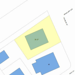 37 Cypress St, Newton MA 02459-2231 plot plan