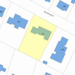 299 Woodland Rd, Newton MA 02466-2724 plot plan