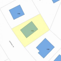 1156 Chestnut St, Newton MA 02464-1309 plot plan