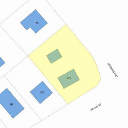 473 Grove St, Newton MA 02462-1402 plot plan