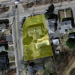 1284 Boylston St, Newton MA  02464-1020 aerial view