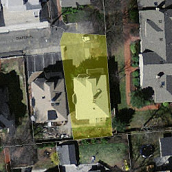 22 Claflin Pl, Newton MA  02460-1929 aerial view