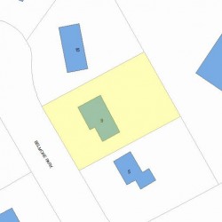9 Belmore Park, Newton MA  02462-1503 plot plan