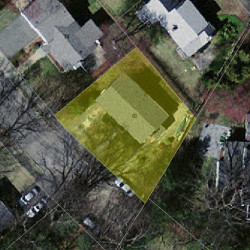 80 Wade St, Newton MA 02461-1723 aerial view