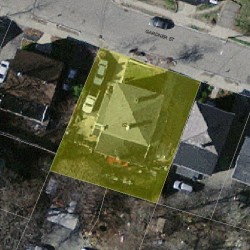62 Gardner St, Newton MA 02458-1405 aerial view