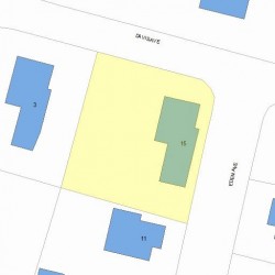 15 Davis Ave, Newton MA  02465-1903 plot plan