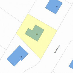 55 Dearborn St, Newton MA 02465-1533 plot plan