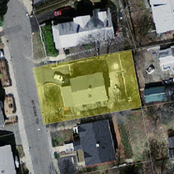 36 Woodbine Ter, Newton MA  02466-1807 aerial view