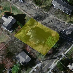 73 Hartman Rd, Newton MA  02459-3035 aerial view