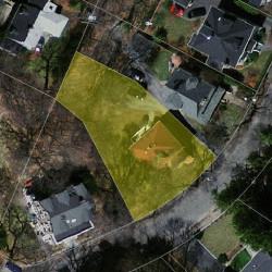 29 Hawthorne Ave, Newton MA 02466-2805 aerial view