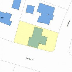 1791 Beacon St, Newton MA  02468-1402 plot plan