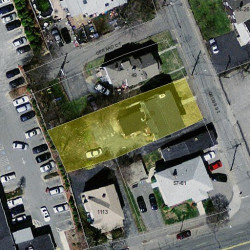 53 Cross St, Newton MA  02465-2101 aerial view