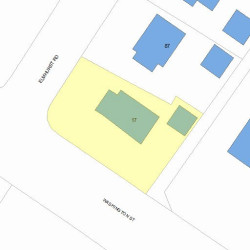 17 Washington St, Newton MA 02458-2227 plot plan