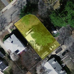 25 Asheville Rd, Newton MA  02462-1123 aerial view