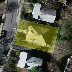 140 Eastbourne Rd, Newton MA 02459-1606 aerial view