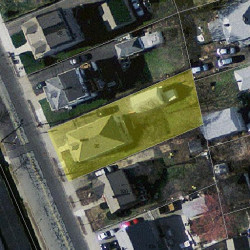 96 Chapel St, Newton MA  02458-1011 aerial view