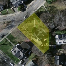 50 Grafton St, Newton MA  02459-1545 aerial view