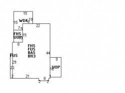 43 Bracebridge Rd, Newton MA  02459-1728 floor plan
