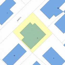 6 Quirk Ct, Newton MA  02458-1224 plot plan