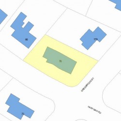 76 Hartman Rd, Newton MA  02459-3060 plot plan