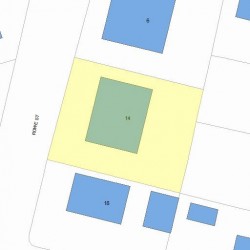 14 Rowe St, Newton MA 02466-1508 plot plan