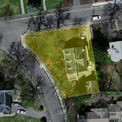 66 Fountain St, Newton MA  02465-3023 aerial view