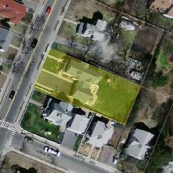 280 Lexington St, Newton MA 02466-1210 aerial view