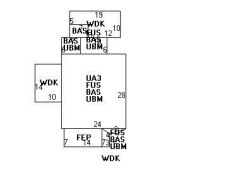 14 Bacon Pl, Newton MA 02464-1004 floor plan