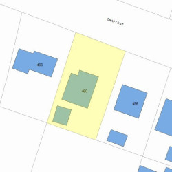 460 Crafts St, Newton MA 02465-1703 plot plan