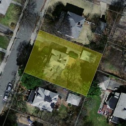 12 Bradford Rd, Newton MA  02461-1004 aerial view