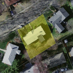 11 Haynes Rd, Newton MA 02459-2716 aerial view