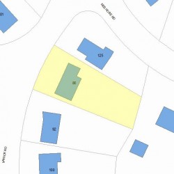86 Varick Rd, Newton MA 02468-1321 plot plan