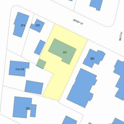 266 Derby St, Newton MA 02465-1006 plot plan