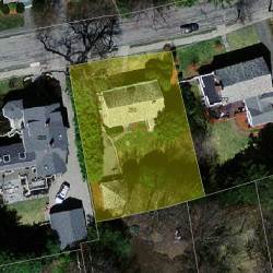 280 Highland Ave, Newton MA  02465-2514 aerial view